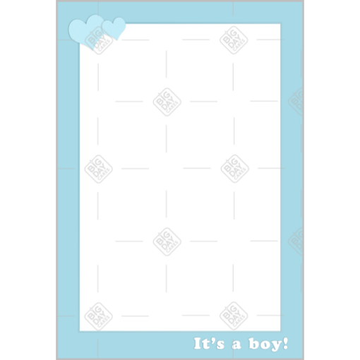 It's a boy blue frame - portrait