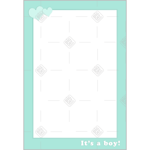 It's a boy green frame - portrait