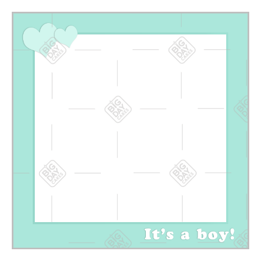 It's a boy green frame - square