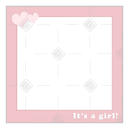 It's a girl pink frame - square