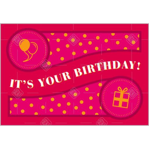 It's Your Birthday topper - landscape 