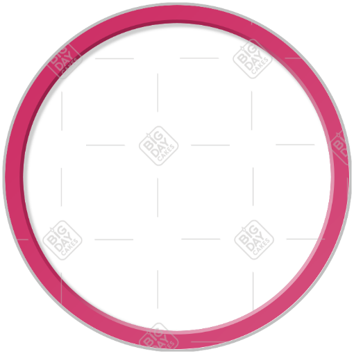 Simple thin pink frame - round