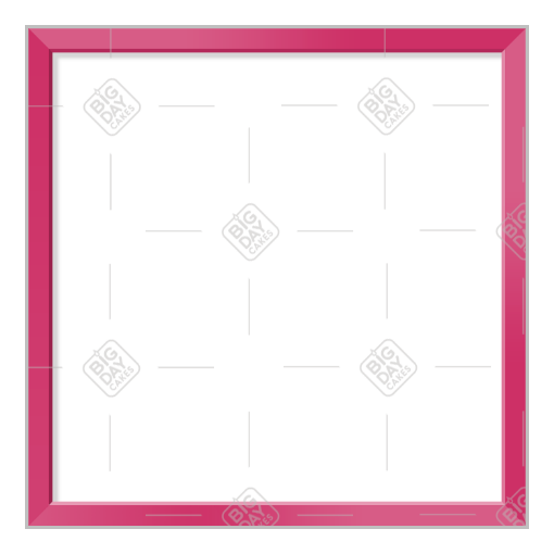 Simple thin pink frame - square
