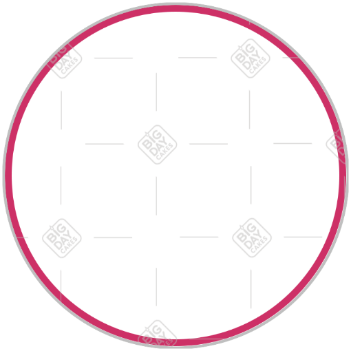 Simple very thin pink frame - round