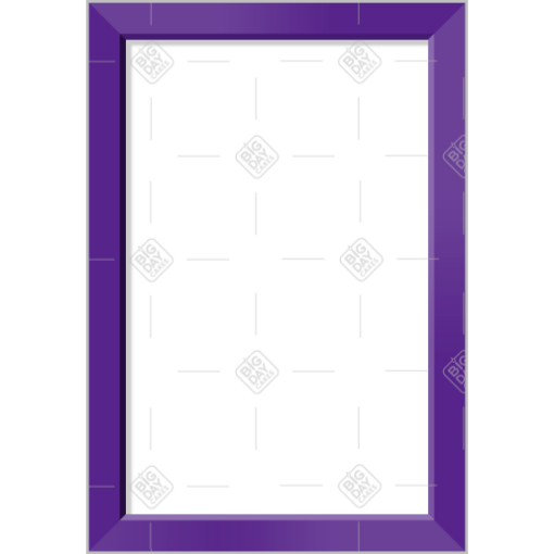 Simple purple frame - portrait