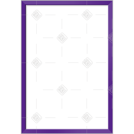Simple thin purple frame - portrait