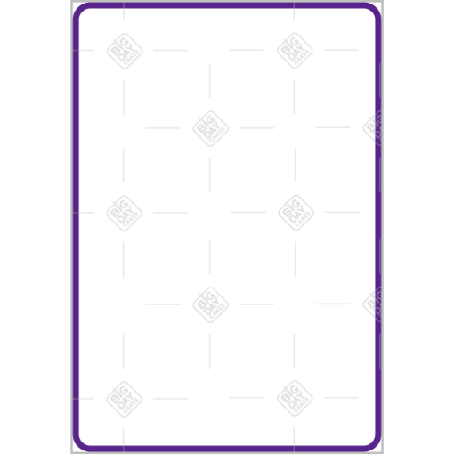 Simple very thin purple frame - portrait