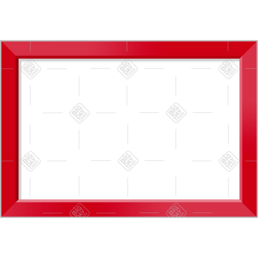 Simple red frame - landscape