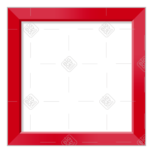 Simple red frame - square