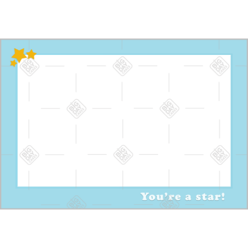 You're a star frame - landscape