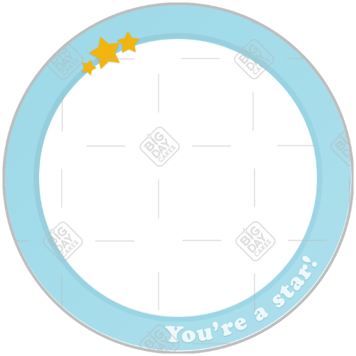 You're a star frame - round