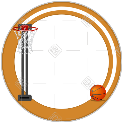 Basketball Hoop frame - round