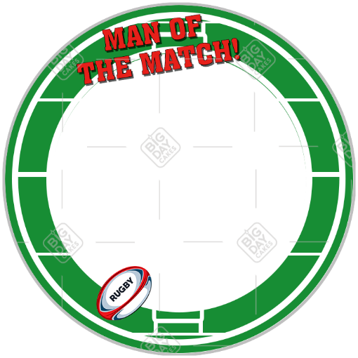 Rugby Man of the Match frame - round