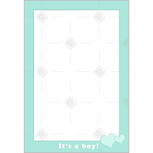 It's a boy frame - portrait