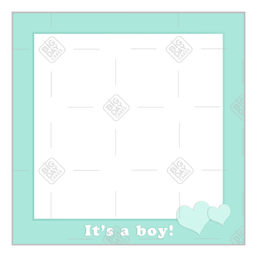 It's a boy frame - square