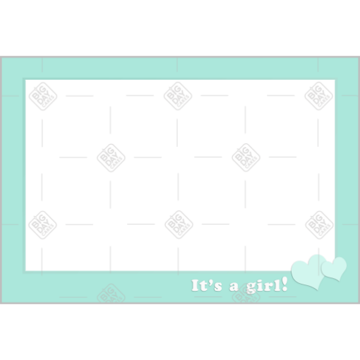 It's a girl frame - landscape