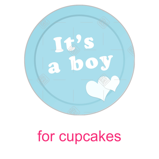 It's a boy topper - cupcake
