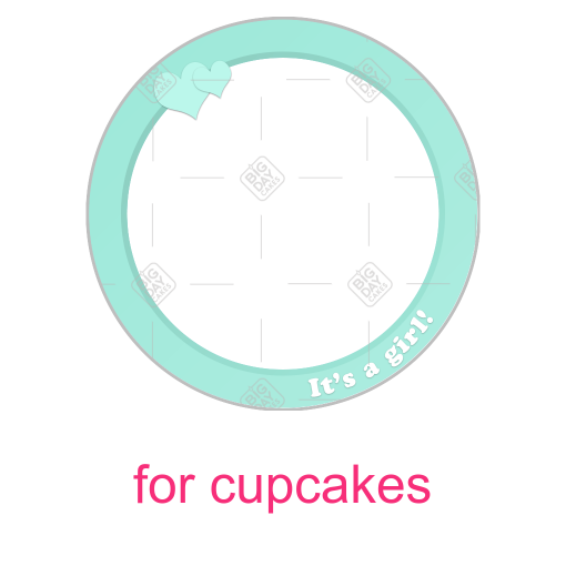 It's a girl green frame - cupcake