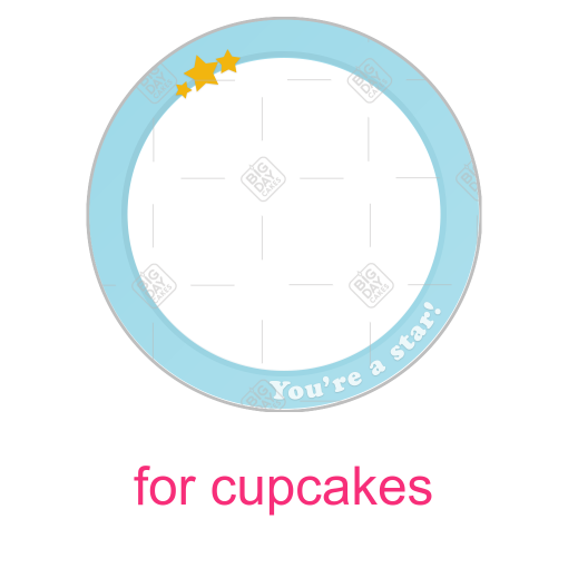 You're a star frame - cupcake