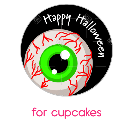 Eyeball topper - cupcake