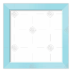 Simple light blue frame topper - square