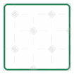 Simple green very thin frame topper - square