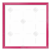 Simple pink thin frame topper - square