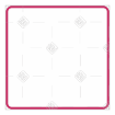 Simple pink very thin frame topper - square
