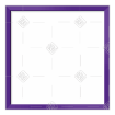 Simple purple thin frame topper - square