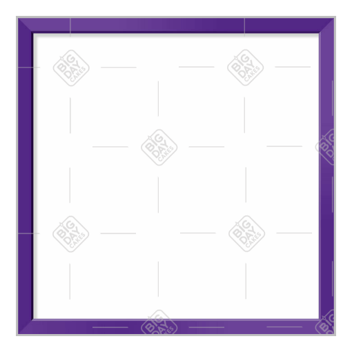 Simple purple thin frame topper - square