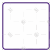 Simple purple very thin frame topper - square