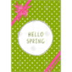 Spotty green spring topper - portrait