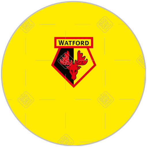 Watford FC Happy Birthday topper - round