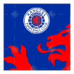 Rangers-lion-design topper - square