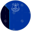 Everton tower ake topper design topper - round