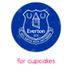 Everton Cake topper design topper - cupcakes