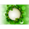 St Patricks Day shamrocks topper - landscape