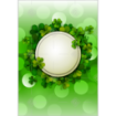 St Patricks Day shamrocks topper - portrait