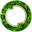 Shamrock-Frame frame - round