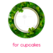 Shamrock-Frame frame - cupcakes