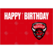Salford Red Devils Happy Birthday cake topper - landscape