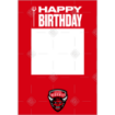 Salford Red Devils Happy Birthday frame - portrait