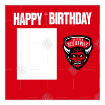 Salford Red Devils Happy Birthday frame - square