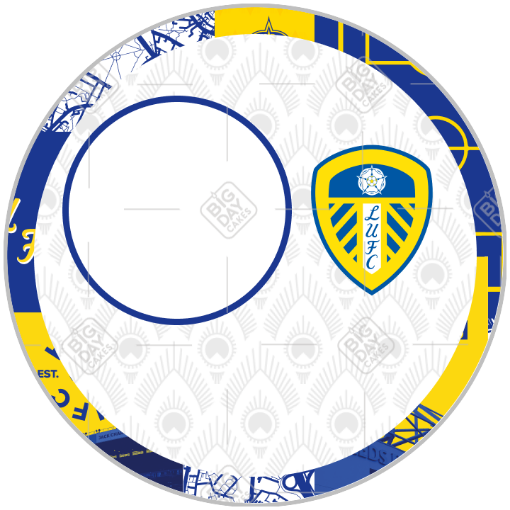Leeds-Utd-HB-Poster frame - round