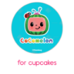 CoComelon_Birthday-design topper - cupcakes