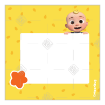 JJ-Birthday-frame-yellow frame - square