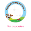 Moo-Birthday frame - cupcakes