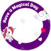 Magical-Unicorn frame - round