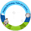 GAA-Birthday frame - round