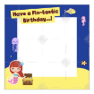 Mermaid-Birthday frame - square
